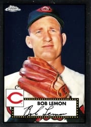 2021 Topps Chrome Platinum Anniversary Base Set Bob Lemon #652 card