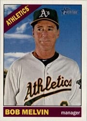2015 Topps Heritage Base Set Bob Melvin #34 card