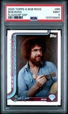 2025 Topps X Bob Ross: The Joy of Baseball Bob Ross Short-Print Bob Ross #BR card