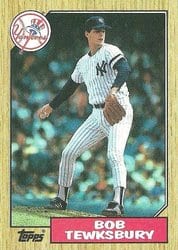 1987 Topps Base Set Bob Tewksbury #254 card