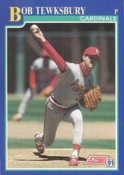 1991 Score Base Set Bob Tewksbury #499 card
