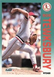 1992 Fleer Base Set Bob Tewksbury #594 card