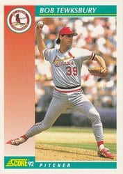 1992 Score Base Set Bob Tewksbury #282 card