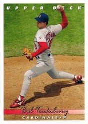 1993 Upper Deck Base Set Bob Tewksbury #318 card