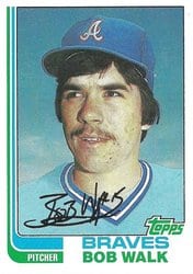 1982 Topps Base Set Bob Walk #296 card