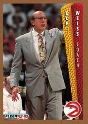 1992-93 Fleer Base Set Bob Weiss #7 card