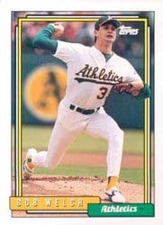 1992 Topps Base Set Bob Welch #285 card