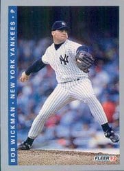 1993 Fleer Base Set Bob Wickman #288 card