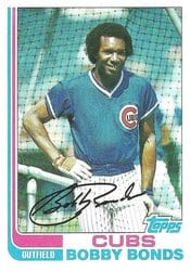 1982 Topps Base Set Bobby Bonds #580 card