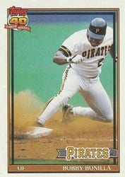 1991 Topps Base Set Bobby Bonilla #750 card