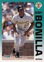 1992 Fleer Base Set Bobby Bonilla #551 card