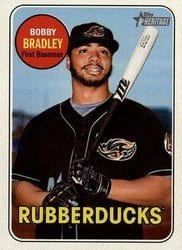 2018 Topps Heritage Minor League Base Set Bobby Bradley #168 card