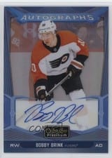 2024-25 O-Pee-Chee Platinum Blue Rainbow Autographs Bobby Brink #BA-BB card