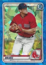 2020 Bowman Sapphire Edition Base Set Bobby Dalbec #BCP-86 card