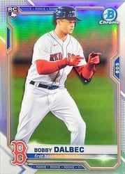 2021 Bowman Chrome Base Set Bobby Dalbec #1b card