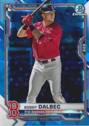 2021 Bowman Chrome Sapphire Edition Base Set Bobby Dalbec #1 card