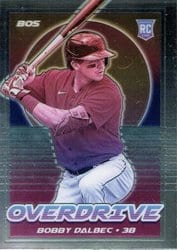 2021 Panini Chronicles Overdrive Bobby Dalbec #9 card