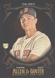2021 Topps Allen & Ginter X Base Set Bobby Dalbec #121 card