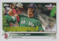 2022 Topps Opening Day Luck of the Irish Bobby Dalbec #LI-5 card