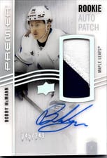 2023-24 Upper Deck Premier Acetate Rookie Autograph Patch Bobby McMann #AR-BM card