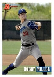 2021 Bowman Heritage Base Set Bobby Miller #186 card