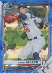 2021 Bowman Sapphire Edition Base Set Bobby Miller #BCP-75 card