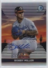 2022 Bowman Chrome 2021 AFL Fall Stars Autographs Bobby Miller #AFLS-23 card