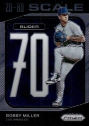 2023 Panini Prizm 20-80 Scale Bobby Miller #SC14 card