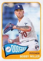 2023 Topps Archives Base Set Bobby Miller #166 card