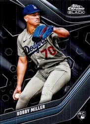 2023 Topps Chrome Black Base Set Bobby Miller #43 card