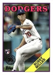 2023 Topps Update 1988 Topps Baseball Bobby Miller #88US-39 card