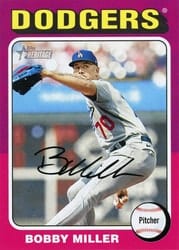 2024 Topps Heritage Base Set Bobby Miller #116 card