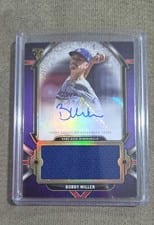 2024 Topps Triple Threads Autograph Single Jumbo Relics Bobby Miller #AJR-BM card