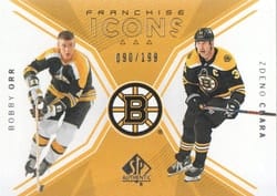 2018-19 SP Authentic Base Set Bobby Orr/Zdeno Chara #120 card