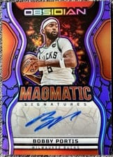 2024-25 Panini Obsidian Magmatic Signatures Bobby Portis #MS-BOB card