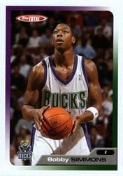 2005-06 Topps Total Base Set Bobby Simmons #348 card