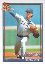 1991 Topps Base Set Bobby Witt #27 card
