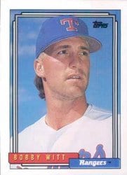 1992 Topps Base Set Bobby Witt #675 card