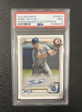 2020 Bowman Paper Prospect Autographs Bobby Witt Jr. #PA-BWJ card