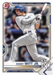 2021 Bowman Draft Base Set Bobby Witt Jr. #BD-47 card