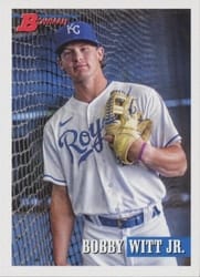2021 Bowman Heritage Base Set Bobby Witt Jr. #217b card