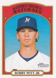 2021 Topps Heritage Minor League Base Set Bobby Witt Jr. #207 card