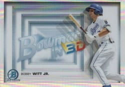 2022 Bowman 3D Bobby Witt Jr. #B3D-14 card