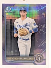 2022 Bowman Chrome Prospects Bobby Witt Jr. Purple Refractor #BCP-146 card