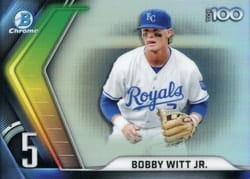 2022 Bowman Scouts' Top 100 Bobby Witt Jr. #BTP-5 card
