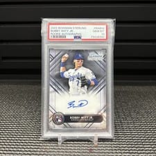 2022 Bowman Sterling Rookie Autographs Bobby Witt Jr. #RA-BW card