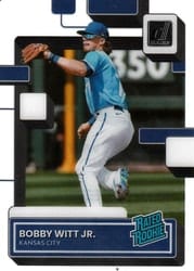 2022 Panini Chronicles Clearly Donruss Bobby Witt Jr. #74 card