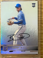 2022 Panini Chronicles Elite Autographs Bobby Witt Jr. #35 card