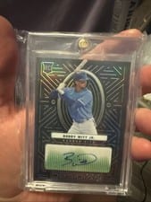 2022 Panini Chronicles Obsidian Autographs Bobby Witt Jr. #OA-BW card