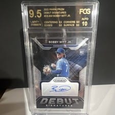 2022 Panini Prizm Debut Signatures Bobby Witt Jr. #DS-BW card